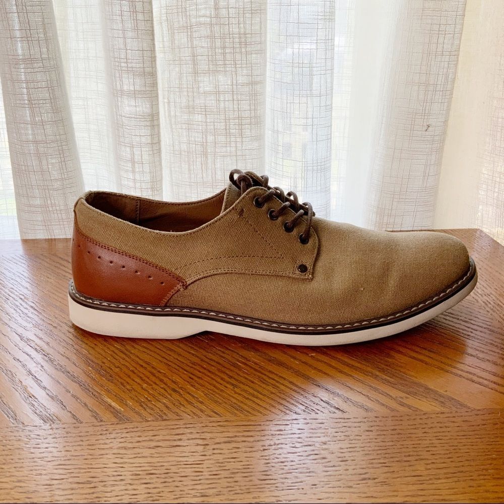 Madden Drudge Two Tone Tan Oxfords Sz 11.5 M